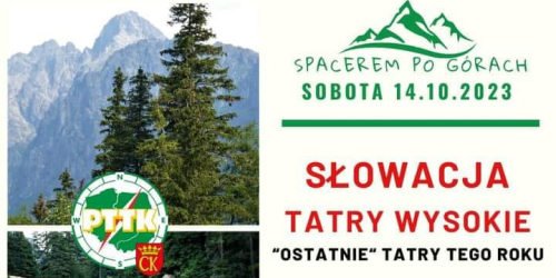 14.10.2023 - Spacerem po górach - Tatry Wysokie (Słowacja)